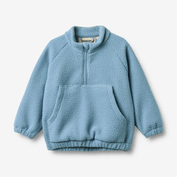 Wheat Outerwear Fleece Anorak Moon Jacket 1260 faded denim