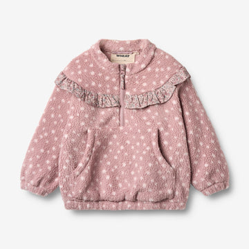 Wheat Outerwear Fleece Anorak Rayao Jacket 9537 rosewood dots