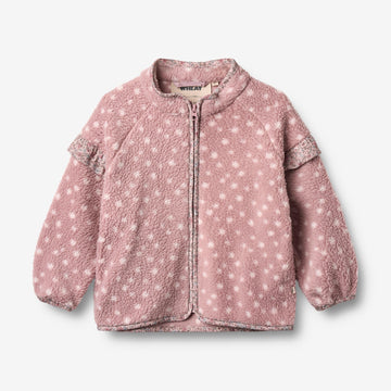 Wheat Outerwear Fleece Jacket Ellena Sweatshirt 9537 rosewood dots