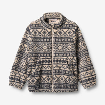 Wheat Outerwear Fleece Jacket Helge Sweatshirt 9544 warm sand jaquard