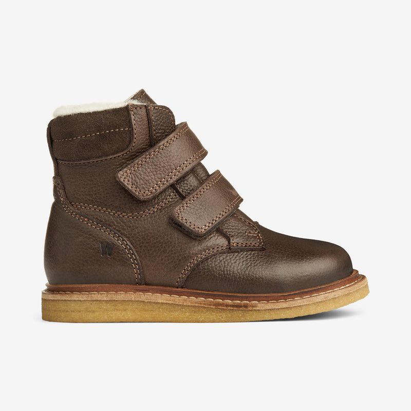 Wheat Footwear Hanan Velcro Tex Crepe 3053 dark brown