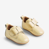 Wheat Footwear Indoor Shoe Bow Patent Indoor Shoes 5310 lemon