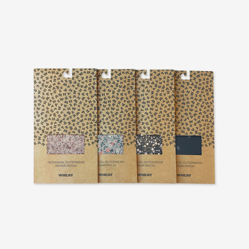 Wheat Outerwear Iron-on Patches Accessory 9528 black sea open flowers