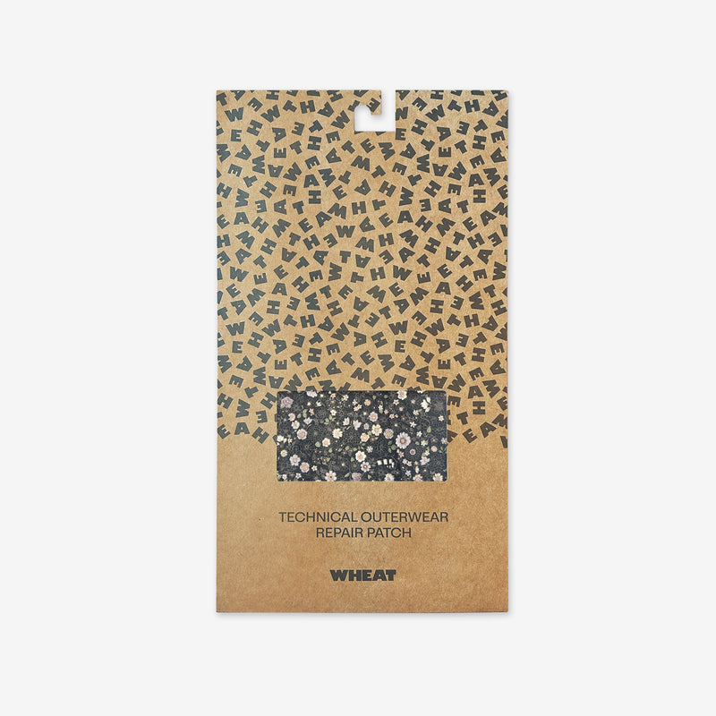 Wheat Outerwear Iron-on Patches Accessory 9528 black sea open flowers