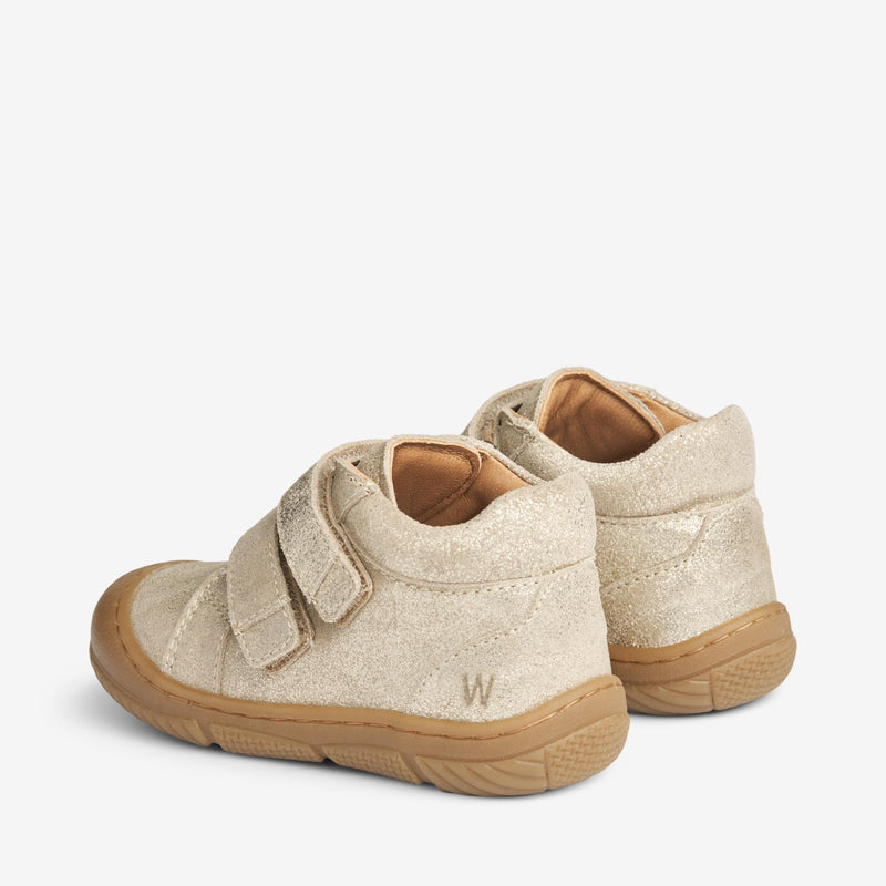 Wheat Footwear Ivalo Double Velcro Shine | Baby Prewalkers 0171 grey