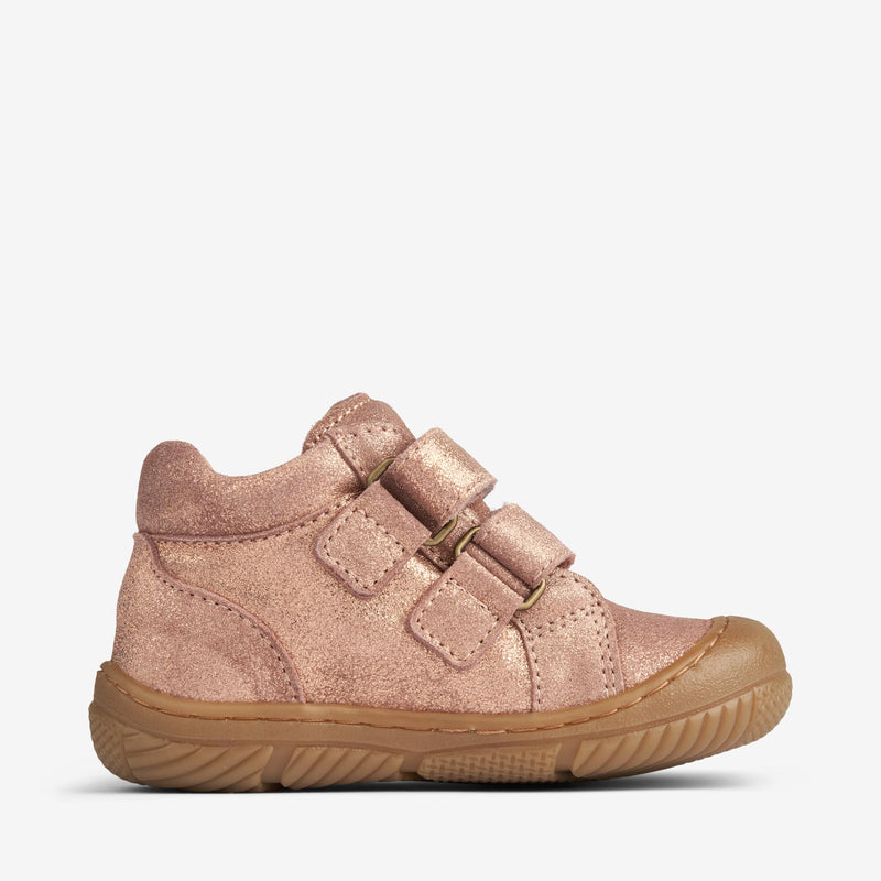 Wheat Footwear Ivalo Double Velcro Shine | Baby Prewalkers 2026 rose