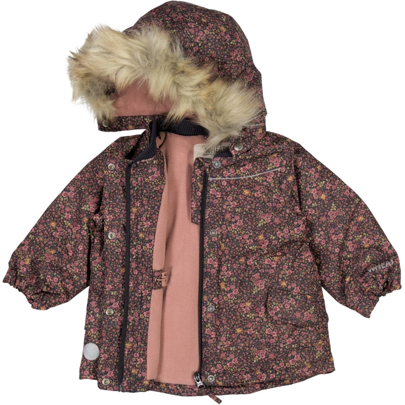 Wheat Outerwear Jacket Mathilde Tech Jackets 1021 deep blue flowers