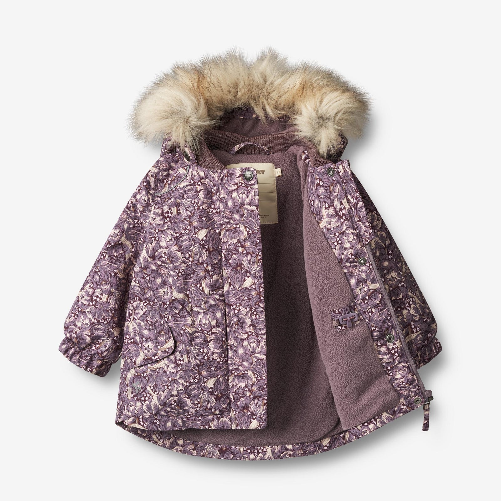 Jacket Mathilde Tech | Baby - purple tulips – Wheat.eu