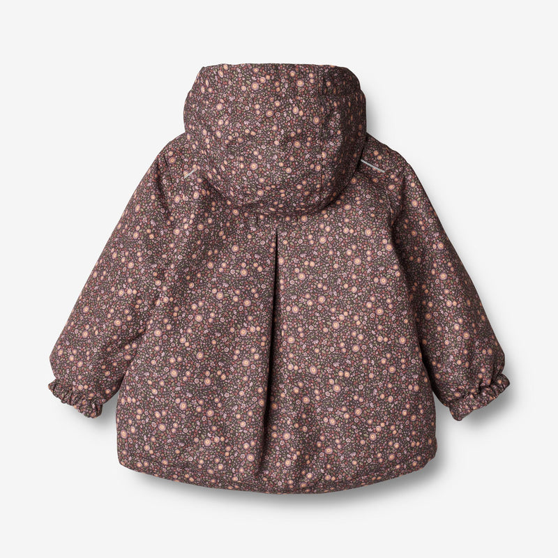 Wheat Outerwear Jacket Mimmi Tech | Baby Jackets 3121 eggplant buttercups