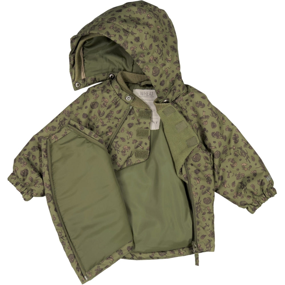 Boxedhat☆カーキ Jacket Sascha Tech - winter green forest – Wheat.eu