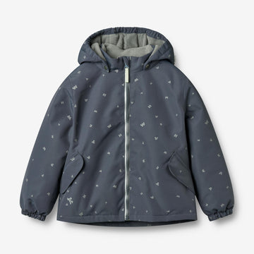 Wheat Outerwear Jacket Svende Jacket 9534 greyblue letters