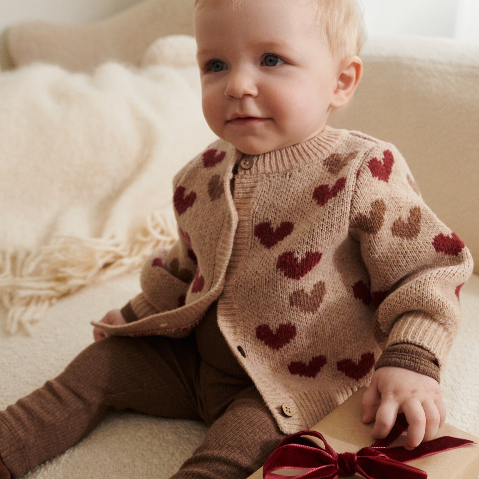 トップス heart dot jacquard knit cardigan WILLFULLY official web store（ウィルフリーコウシキツウハン