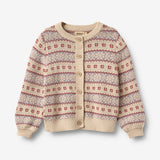 Wheat Main Jacquard Cardigan Vikki Cardigan 3191 offwhite