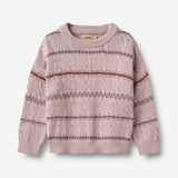Wheat Main Jacquard Knit Harper Pullover 1354 soft lilac