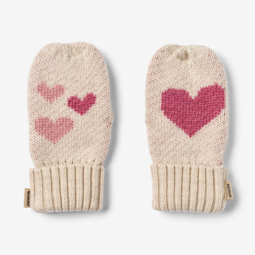 Wheat Outerwear Jacquard Mittens Towsi Accessory 9562 offwhite melange