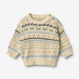 Wheat Main Jacquard Pullover August Pullover 3336 sandshell
