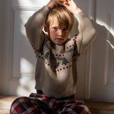 Wheat Main Jacquard Pullover Balou Knitted Tops 3354 warm sand