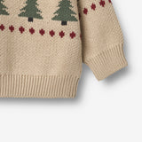 Wheat Main Jacquard Pullover Balou Knitted Tops 3354 warm sand