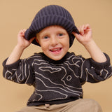 Wheat Main Jacquard Pullover Elias Pullover 0064 charcoal melange