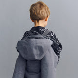 Wheat Main Jacquard Pullover Elias Pullover 0064 charcoal melange