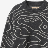 Wheat Main Jacquard Pullover Elias Pullover 0064 charcoal melange