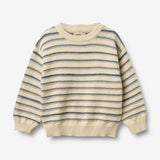 Wheat Main Jacquard Pullover Harlow Pullover 9625 sandshell stripe