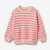 Wheat Main Jacquard Pullover Harlow Pullover 9653 powder stripe