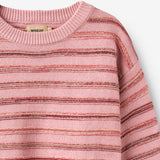 Wheat Main Jacquard Pullover Harlow Pullover 9784 berry cream stripe