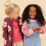 Wheat Main Jacquard Pullover Harlow Pullover 9784 berry cream stripe