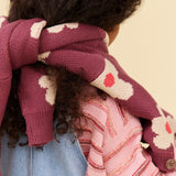 Wheat Main Jacquard Pullover Harlow Pullover 9784 berry cream stripe