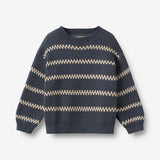 Wheat Main Jacquard Pullover Harlow Pullover 1292 greyblue