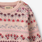 Wheat Main Jacquard Pullover Mikmak Pullover 2317 dim rose