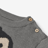 Wheat Main Jacquard Pullover Penguin | Baby Knitted Tops 1525 autumn sky