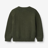 Wheat Main Jacquard Pullover Rocket Knitted Tops 1687 forest night