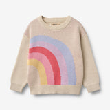 Wheat Main Jacquard Pullover Solveig Pullover 9656 rainbow