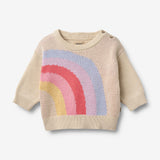 Wheat Main Jacquard Pullover Solveig Pullover 9656 rainbow