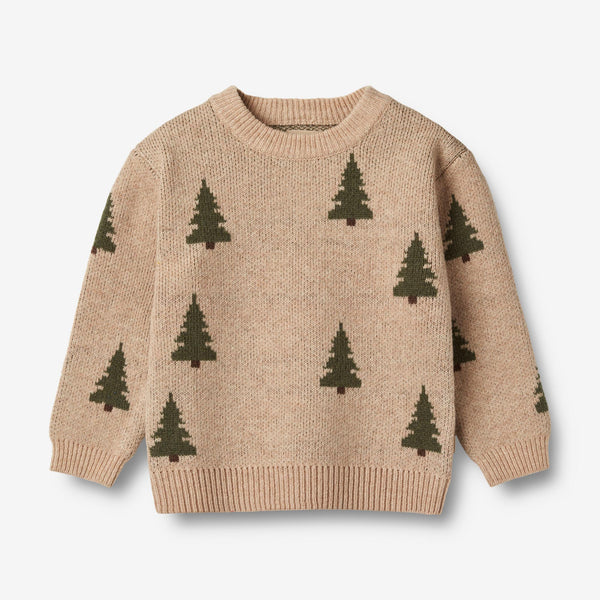 Jacquard Pullover Tree - offwhite – Wheat.eu