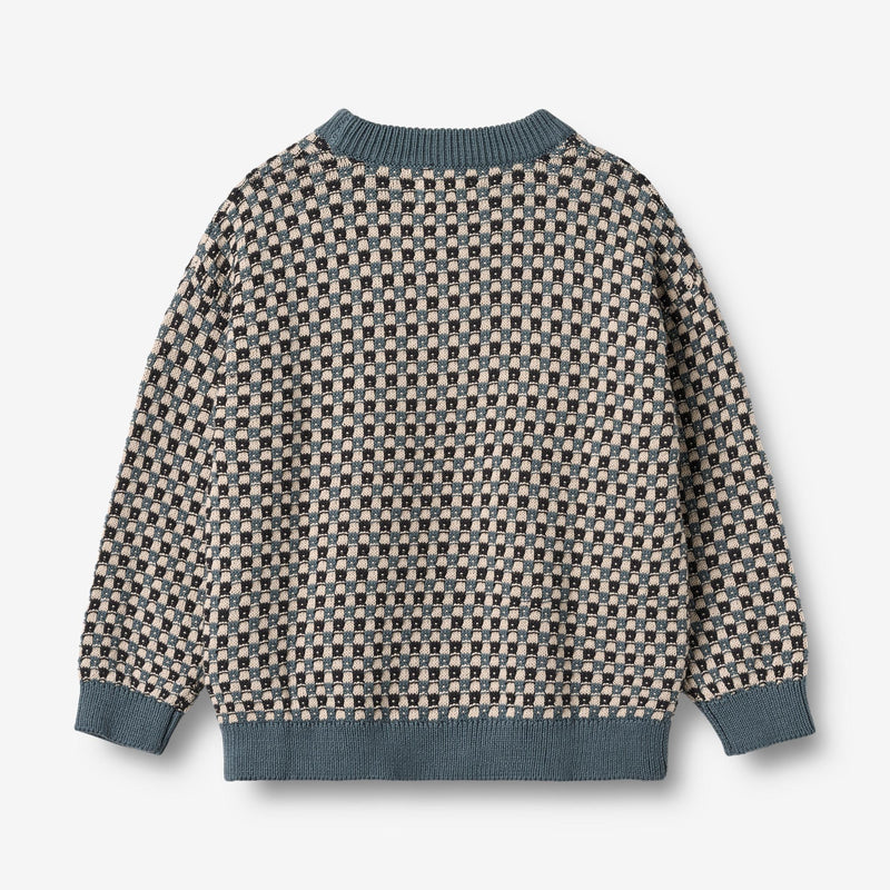 Jacquard Pullover Flores - stormy weather – Wheat.eu