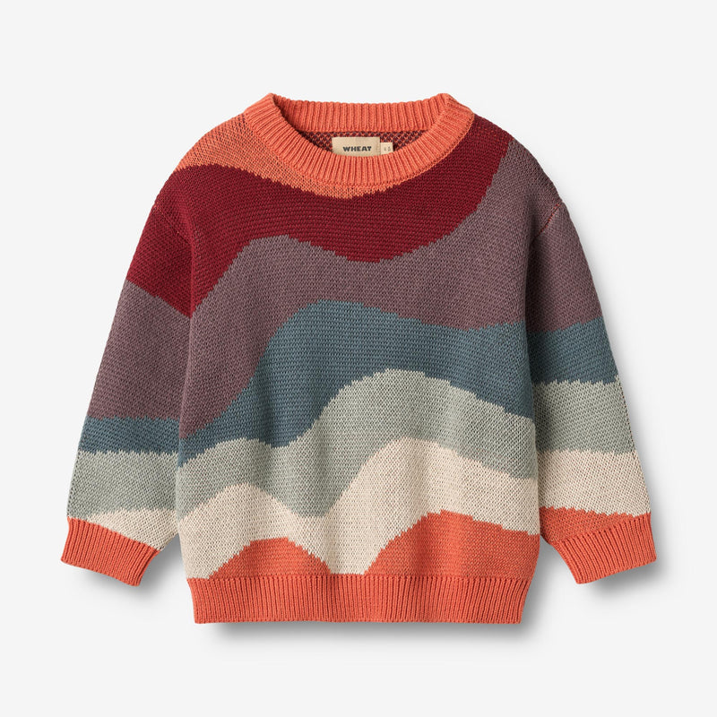 トップス IggyNYC DrawnCable Knit JacquardSweater Jacquard Pullover Tree - offwhite – Wheat.eu
