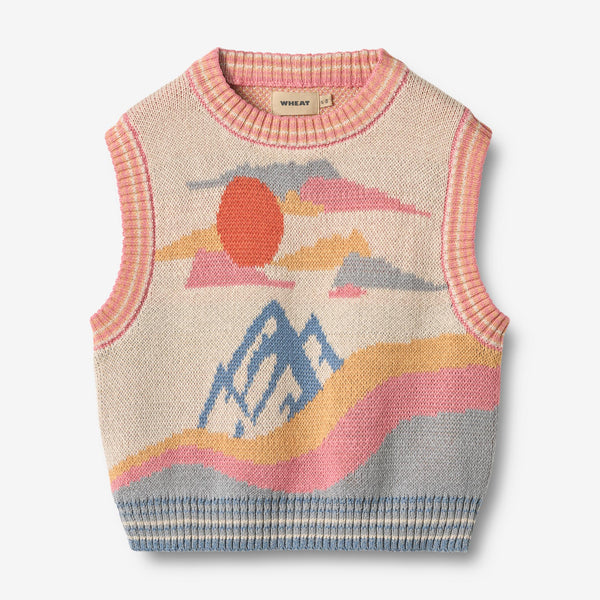 トップス TTT MSW 22SS Flower Jacquard knit vest 22SS TTT_MSW Flower Jacquard knit vest