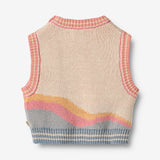 Wheat Main Jaquard Vest Maria Knitted Tops 9042 multi