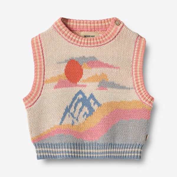 トップス TTT MSW 22SS Flower Jacquard knit vest TTT MSW（ティー）の「Flower camo knit vest（ニット/セーター