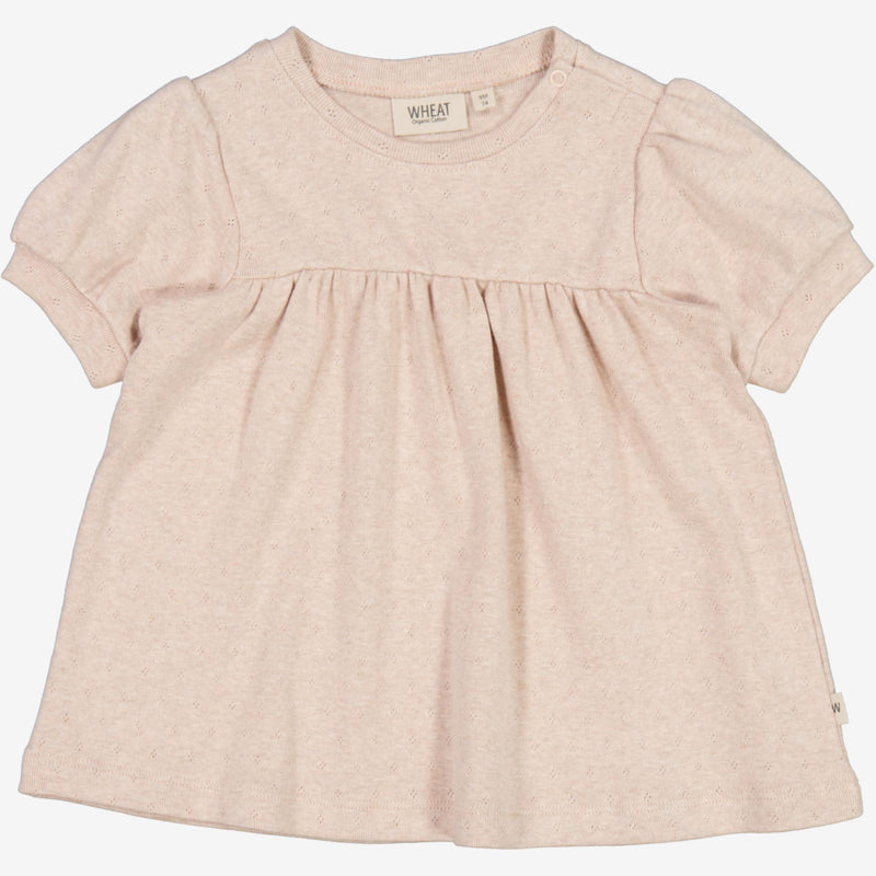 Wheat Jersey Dress Annabelle | Baby Dresses 2032 rose dust
