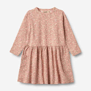 Wheat Main Jersey Dress L/S Bessie Dress 9566 rose dust flower meadow
