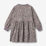 Wheat Main Jersey Dress L/S Dorthea Dress 9565 purple stone flowers