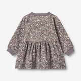 Wheat Main Jersey Dress L/S Dorthea Dress 9565 purple stone flowers
