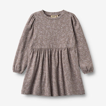 Wheat Main Jersey Dress L/S Eliane Dress 9768 purple plum paisley
