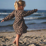 Wheat Main Jersey Dress L/S Eliane Dresses 1183 raven anemones