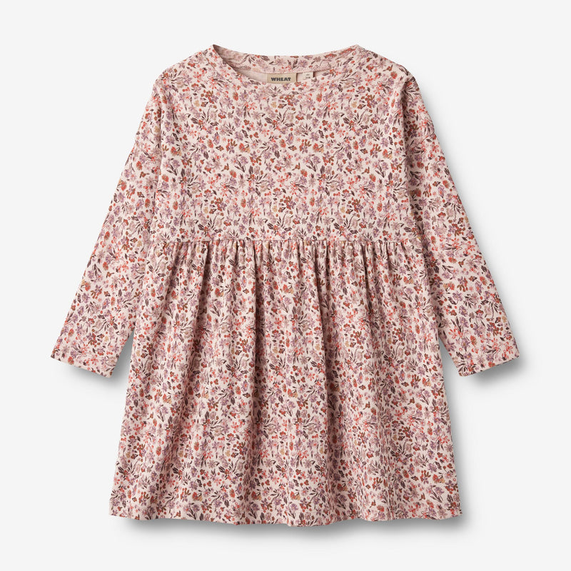 Wheat Main Jersey Dress L/S Emmy Dresses 1169 pale rose flowers