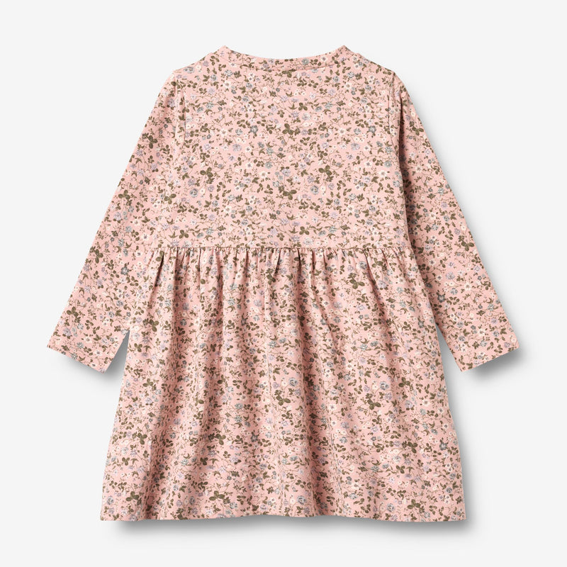 Wheat Main Jersey Dress L/S Sessa Dress 9536 rose powder flowers